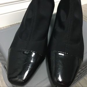 - Zara Black Ankle Sock Square Heel Booties